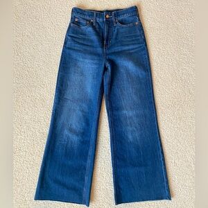 J. Crew five pocket wide-leg trouser jeans size 25